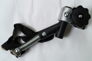 自行车拖车连接器斜角铝合金夹式 连接件货车儿童车通用连接器配件