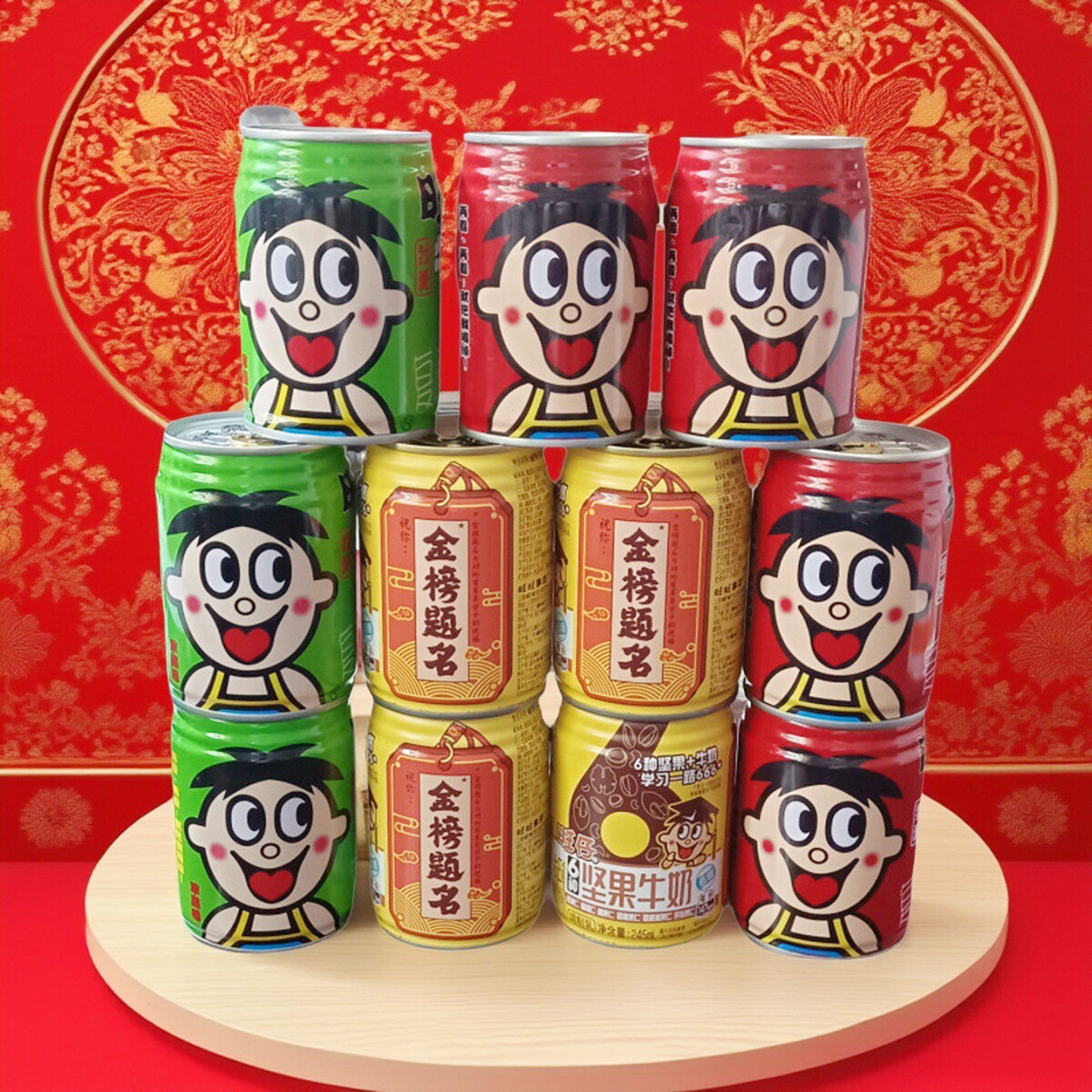旺旺旺仔复原乳牛奶罐装245ml 12罐/多口味/多规格儿童奶新货正品