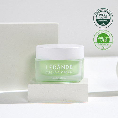 韩国进口LEDANDE苦瓜胶原蛋白提拉紧致补水保湿修护面霜50ml