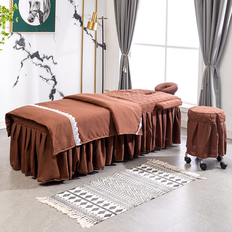 新品床罩折叠美容专用推拿四件套