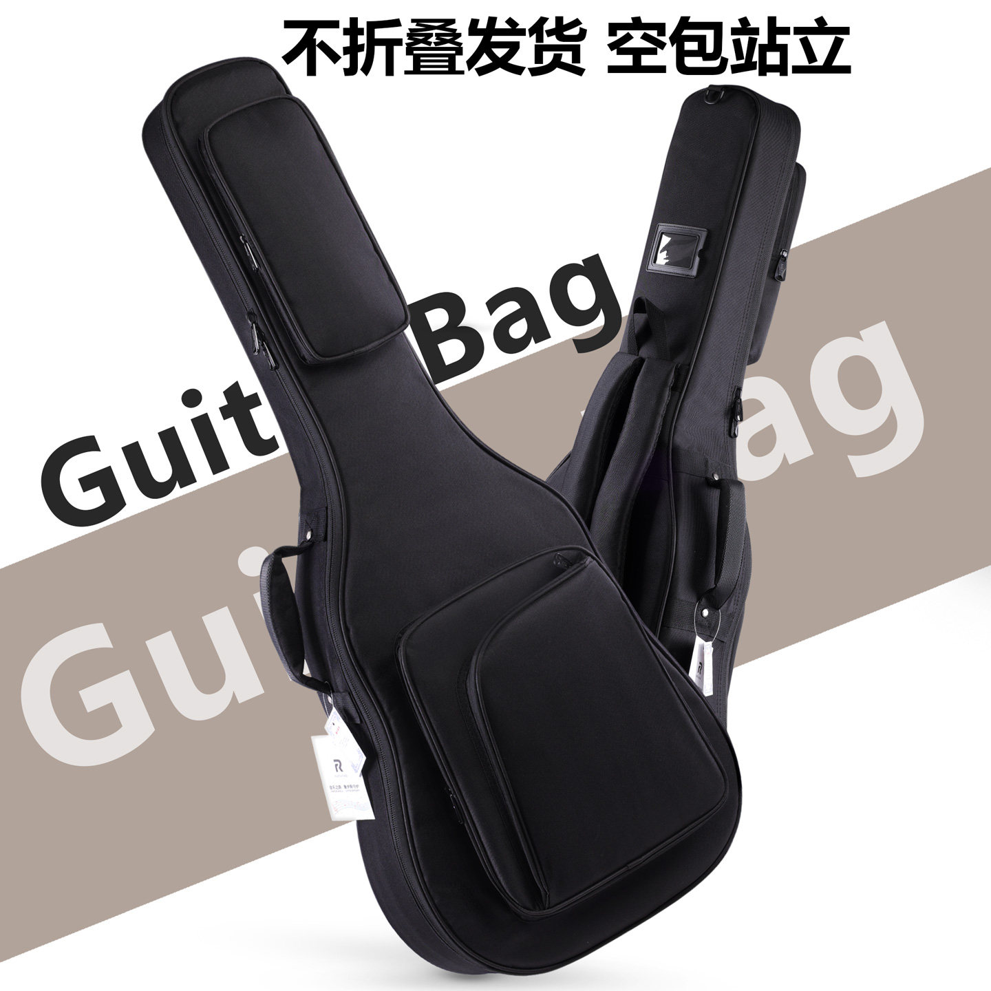 ruiz鲁伊斯加厚加棉民谣电木吉他包39寸40寸41寸双肩琴包防水背包