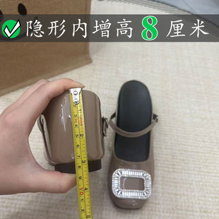 Right Video优雅风水钻方扣rv包头拖鞋女夏季外穿方头穆勒鞋凉鞋