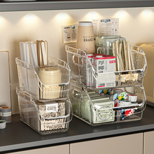 一次性杯架收纳盒奶茶咖啡杯分格水吧台摆摊吸管奶茶纸杯放置架子