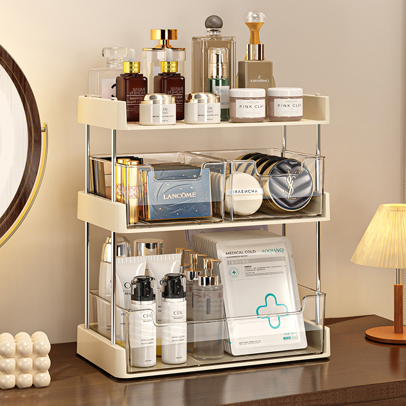 化妆护肤品收纳置物架多层抽屉式