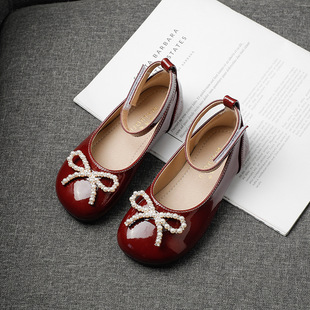 女童小皮鞋2026新款公主儿童软底小女孩洋气配裙子鞋子小香风单鞋