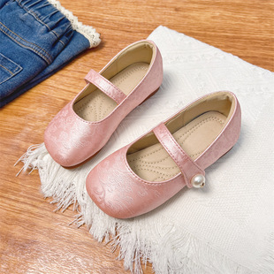 儿童汉服鞋2026春秋新款中国风配裙子女童鞋子软底公主小女孩皮鞋