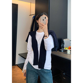 纯棉基础秋冬叠穿长袖 百搭内搭上衣 春秋冬基础款 T恤打底衫 女长袖