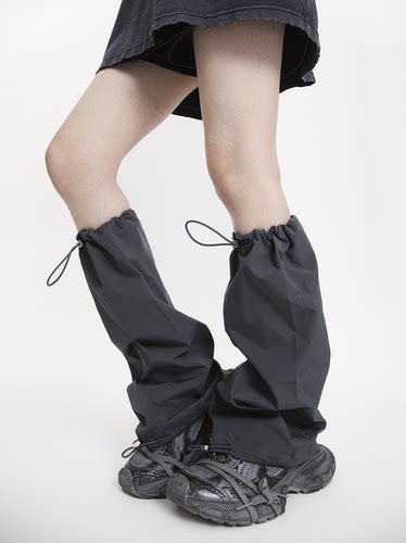 夏季纯色薄款防水户外腿套袜套女