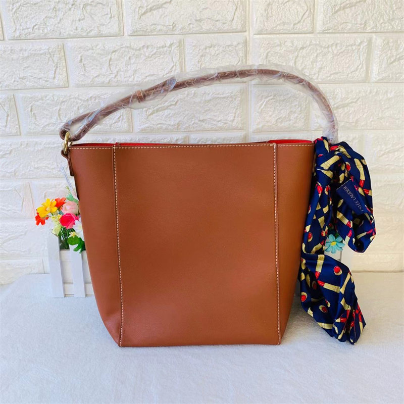 包邮雅诗兰黛棕色手提单肩包时尚简约收纳化妆包整理包丝巾可拆卸