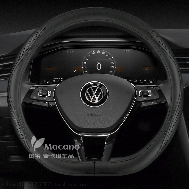 2014 2015 2016款2020年大众polo车真皮方向盘套女2017 2018 2019