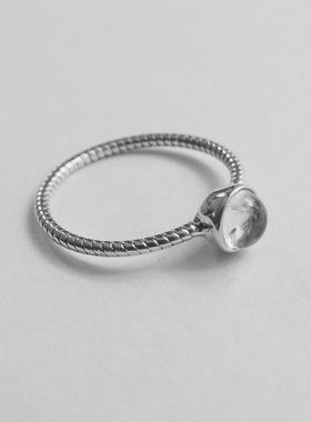 jp极简约设计手工925纯银天然