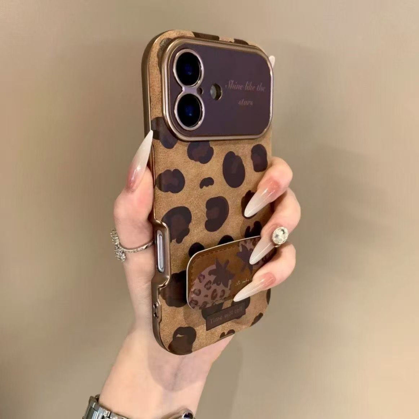 韩系复古豹纹适用于苹果17手机壳iPhone16promax高级感15全包防摔14新款13保护套