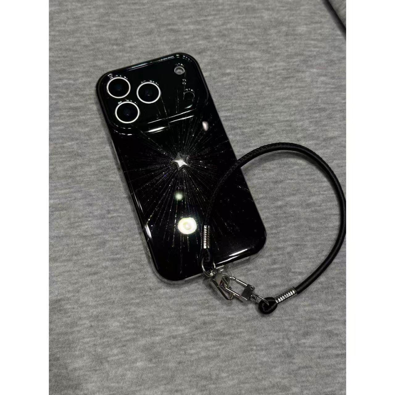 暗黑风唯美立体星星流星适用苹果17promax手机壳iphone17新款16pro保护套14女款13全包防摔15带挂绳16