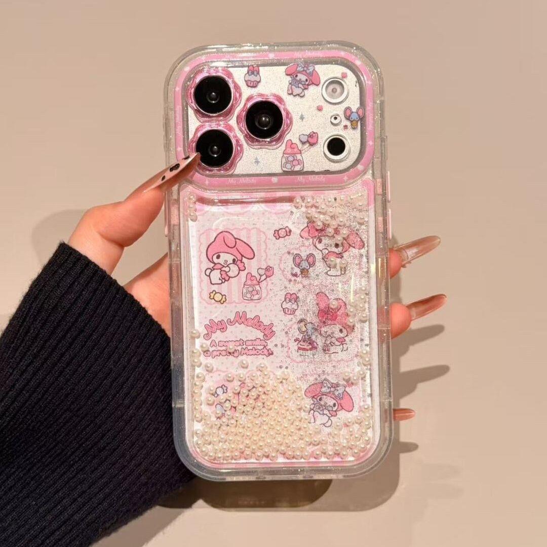 流沙包糖果梦境适用iPhone17promax手机壳苹果16promax女款15pro新款16/15手机套ins防摔软边可爱卡通图案