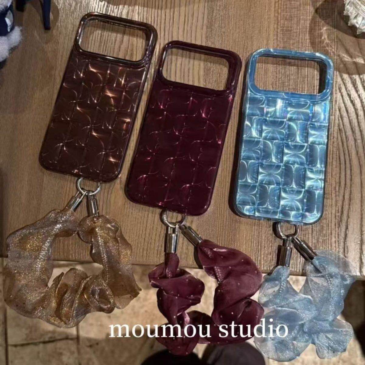 高级感勃艮第酒红冰快适用苹果18promax手机壳iphone17promax新款15pro女16pro挂绳17pro全包防摔手机套