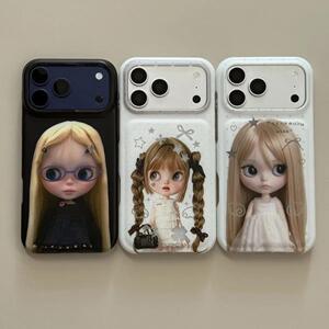卡通芭比娃娃小布亚克力保护壳高级ins感适用于iPhone17Promax不撞款小众15pro全包防摔可爱16韩系女款爆款15