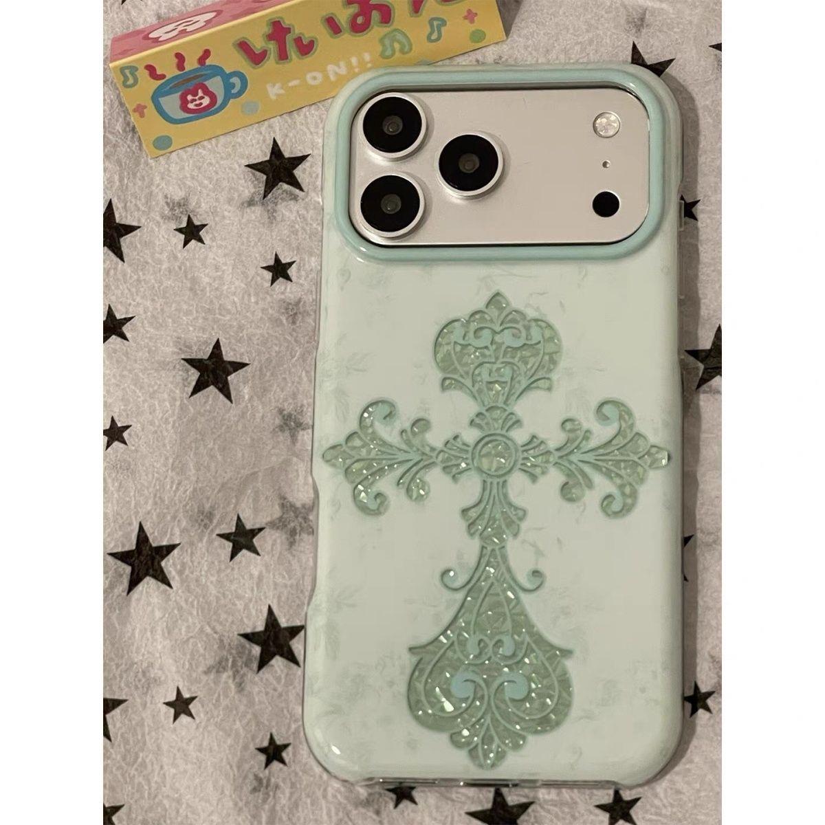 韩风铁艺窗花十字架适用iPhone18Promax手机壳超火独特苹果17Pro新款15/16pm全包17promax防摔女款小众巨好看