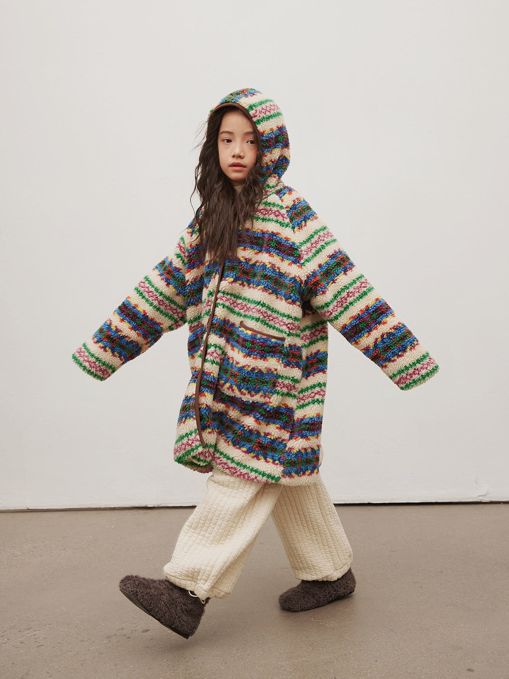 费尔岛女童羊羔毛外套大衣儿童洋气加厚中长款女孩冬装毛毛衣上衣,童装/婴儿装/亲子装,呢大衣,淘宝优惠券,粉丝福利购,淘宝优惠卷