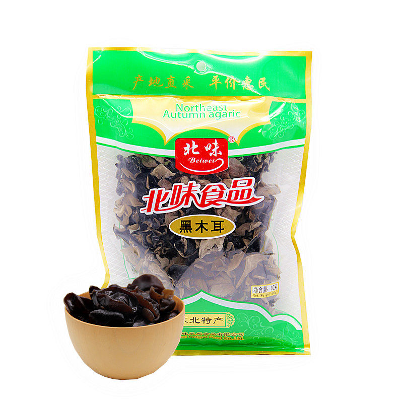 北味东北特产黑龙江特产木耳黑木耳无根干货80g