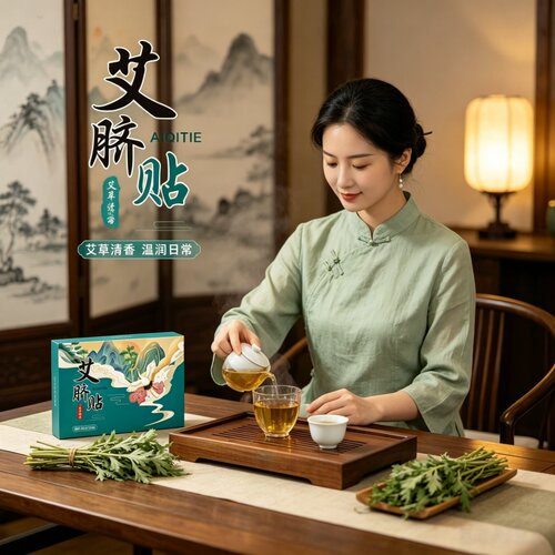 南怀瑾肚脐贴正品艾脐贴家用艾灸贴调理肠胃睡眠艾草贴口苦口臭贴