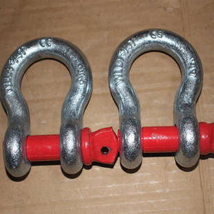 广东精品G209弓形美式卸扣吊装合金钢锁扣D型卡口马蹄吊环钢丝绳