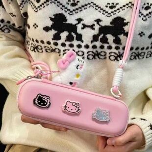 粉色KT猫大疆pocket3收纳包高颜值云台相机防摔保护套配件收纳盒