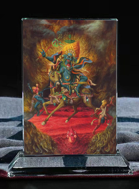 吉祥天母天女财富幸福女神水晶摆台玄关桌面工艺品供奉摆件定制