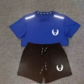 Oregon Short-Sleeve Tee (Royal Blue) + Oregon Quarter-Zip Shorts