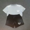 Oregon Short-Sleeve Tee (White) + Oregon Quarter-Zip Shorts