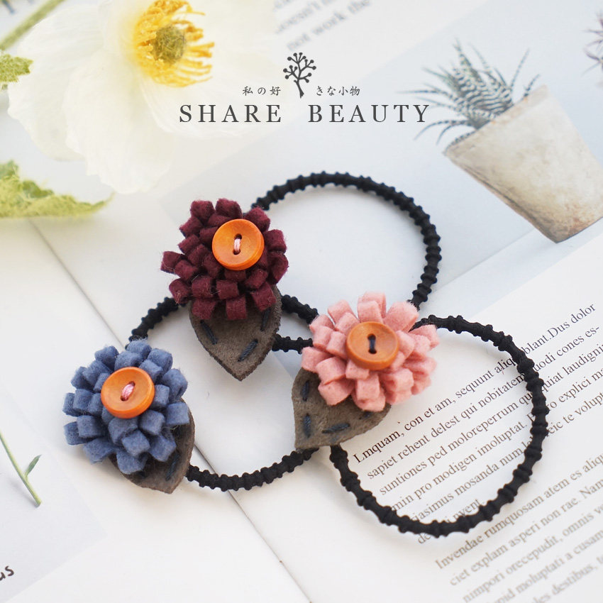 新款zakka风可爱小雏菊韩国头绳手链两用女网红ins简约扎头发皮筋