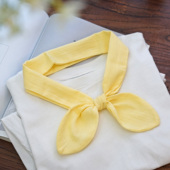 日系纯色小清新气质文艺小领巾系脖多用途舒适发带丝巾包包绑带