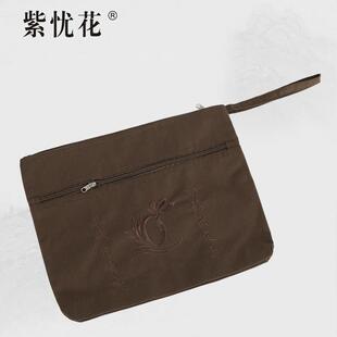 紫忧花海青三衣袋僧人僧包帆布海清袋曼衣搭衣禅修居士皈依拜佛包