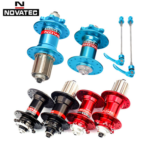 台湾NOVATEC久裕D041/D042SB山地自行车培林碟刹卡式花鼓32/36孔