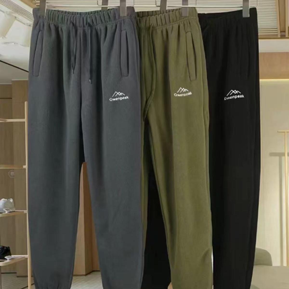 北欧单一条过冬秋冬双面卫裤