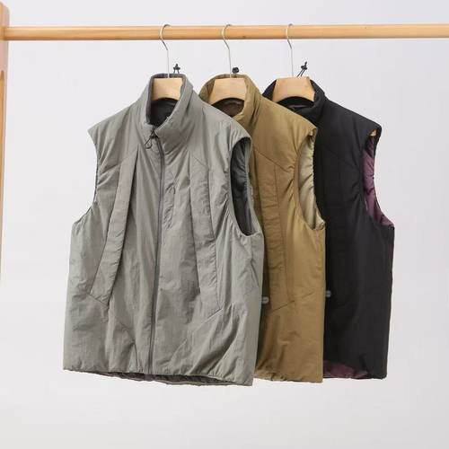 户外山系！防泼水！秋冬男士户外防风立领防寒保暖加厚棉服马甲