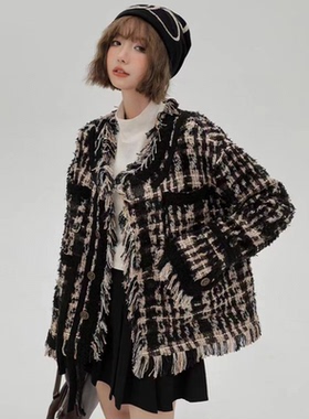 Charlie Luciano小香风外套正品 破坏衬衫夹克 cl小香风外套