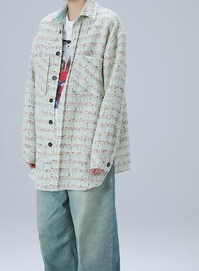 Charlie Luciano秋季新款宽松显瘦小香风衬衫男女同款百搭外套潮