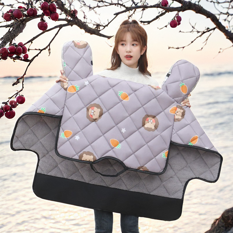绿源MODA6电动车挡风被冬季加绒