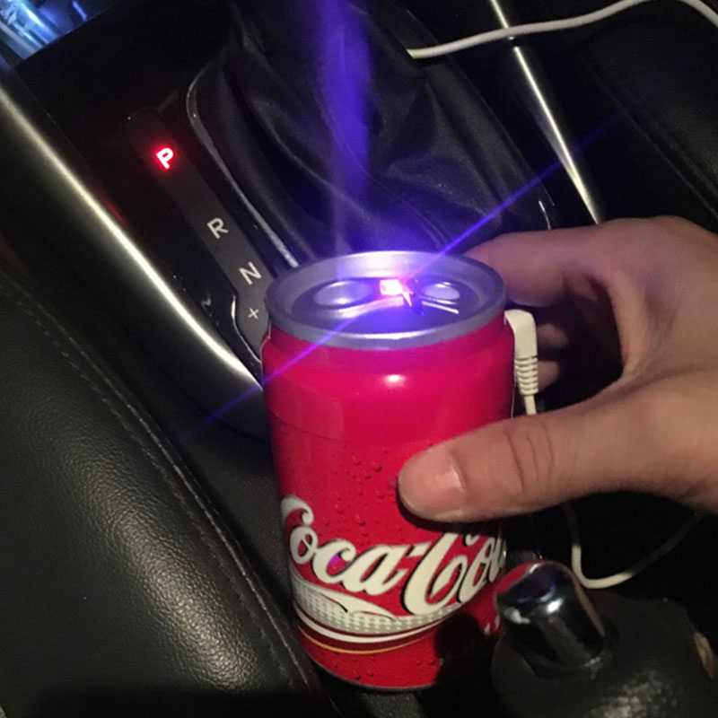 易拉罐加湿器 车载加湿器可乐瓶抖音百事可乐车载加湿器车用氧吧