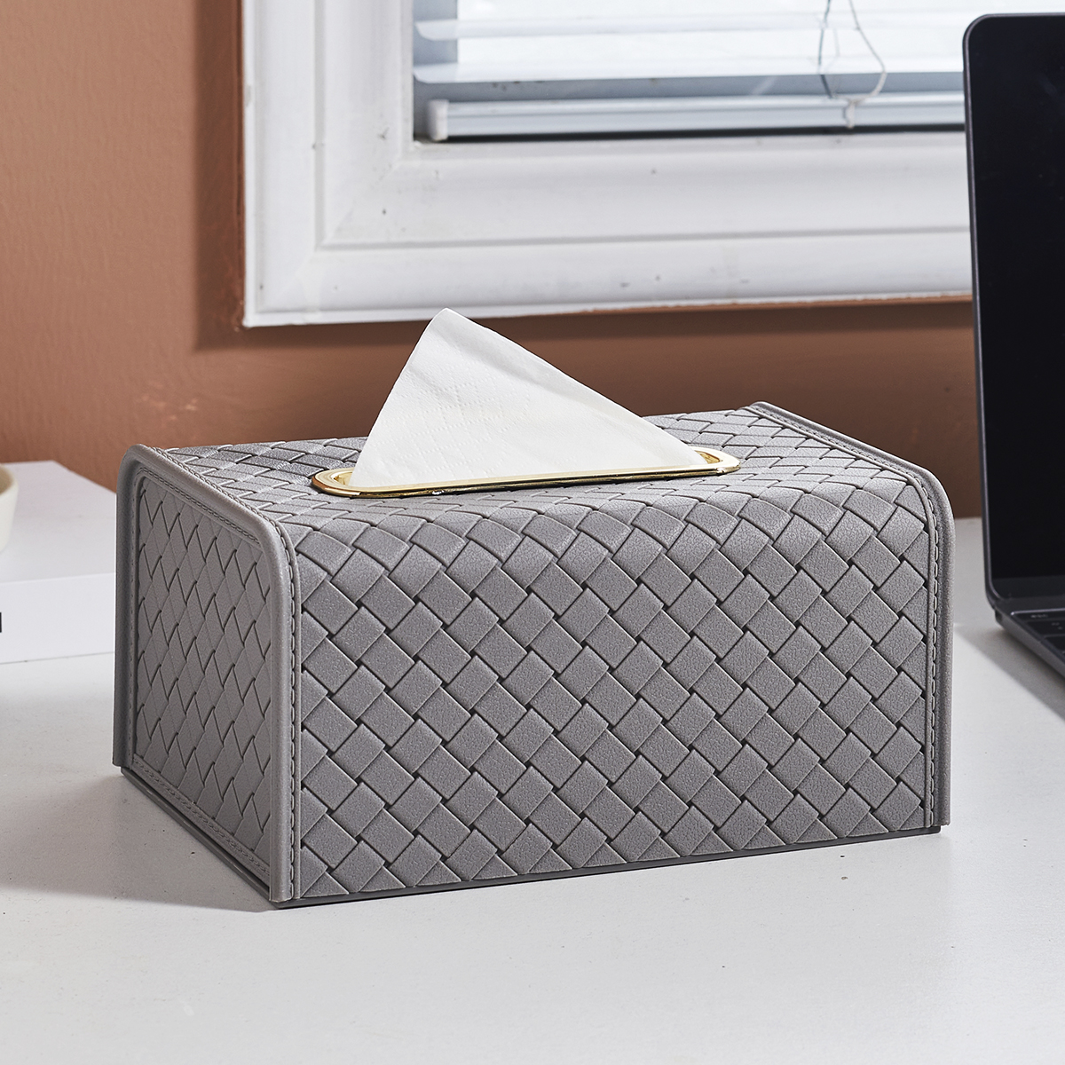 纸巾盒抽纸盒洗脸巾收纳盒桌子客厅高档轻奢创意家用餐巾弹簧网红