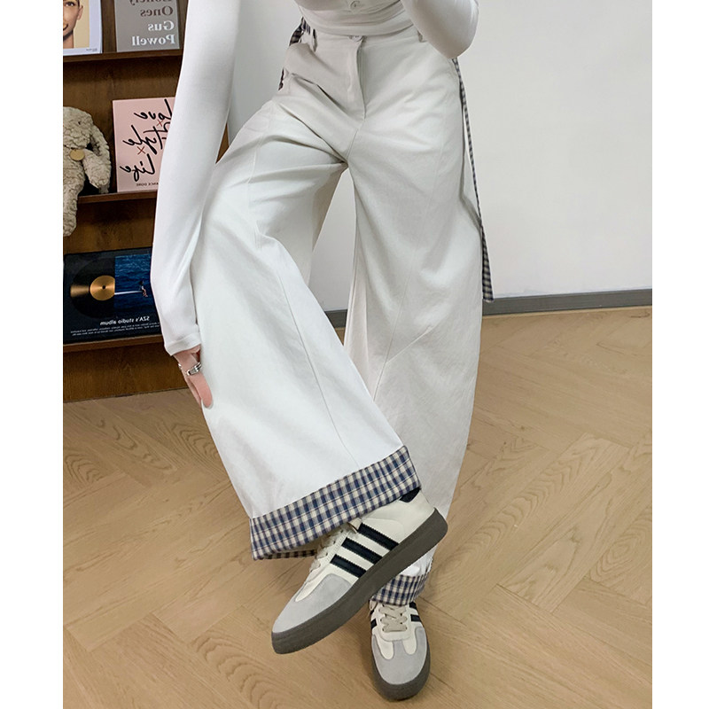 初中生高中生学生女生2026新款春季夏薄款阔腿裤女士休闲运动裤子