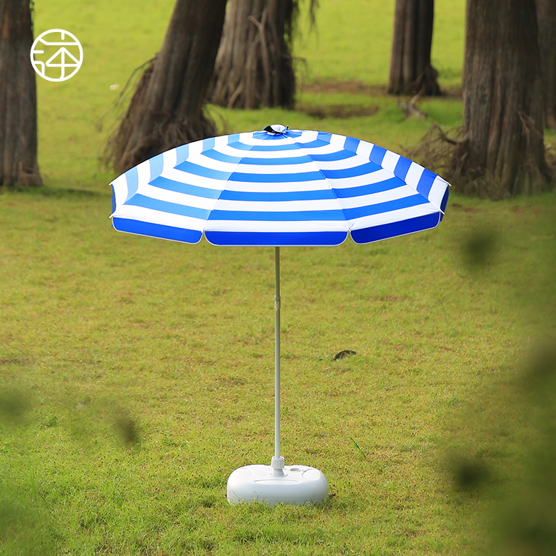 沐彩【经典条纹】太阳伞户外遮阳花园庭院雨伞大型商用可定制广告