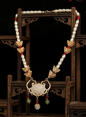 国色芳华何惟芳同款璎珞唐风项链唐代古风软璎珞杨紫同款项链