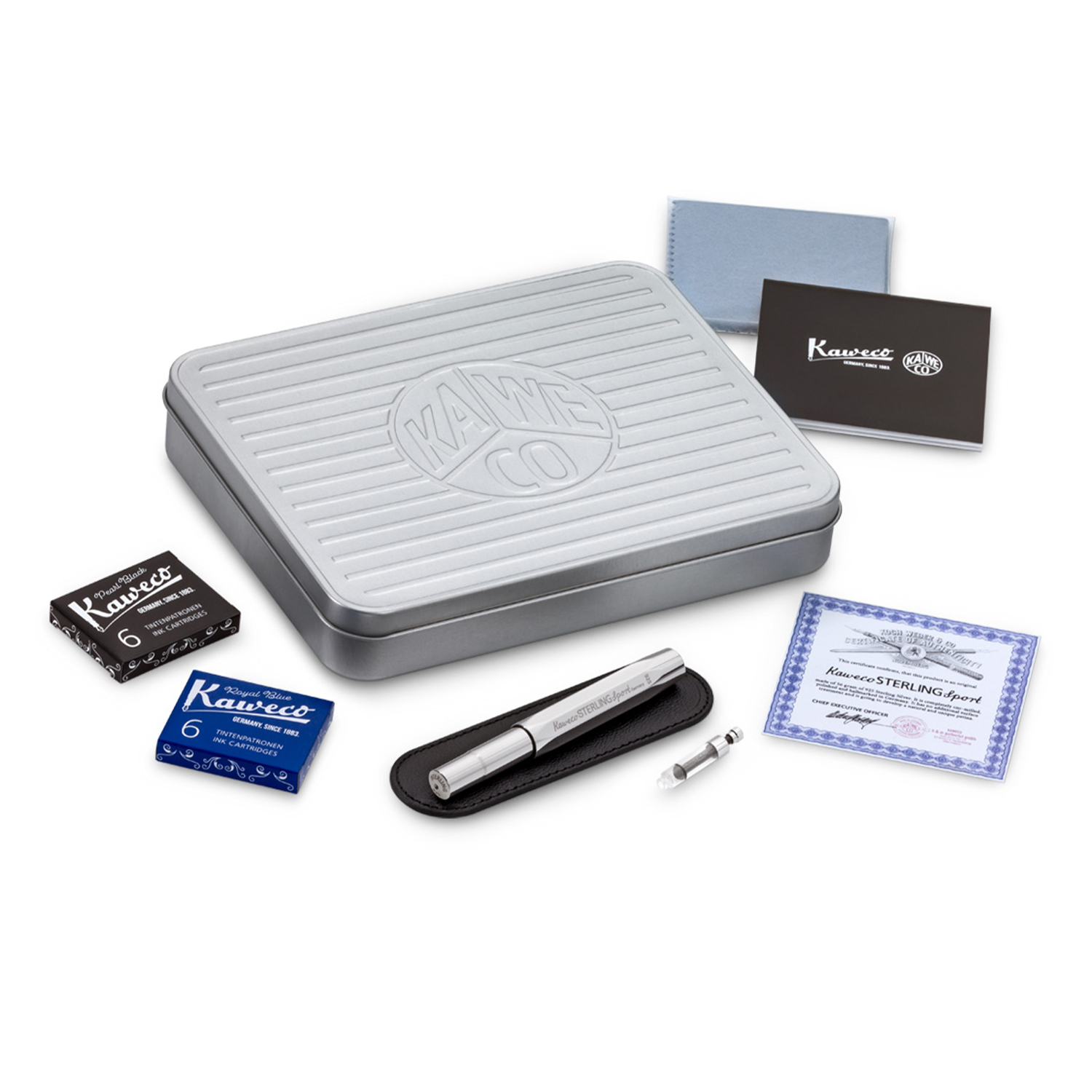 #笔王#德国Kaweco Sterling 高定系列925纯银制作14K金笔尖钢笔