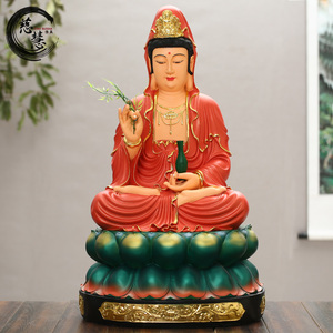 树脂玻璃钢寺庙观世音供奉佛像