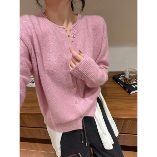 爱情魔鬼鱼羊毛针织开衫毛衣女