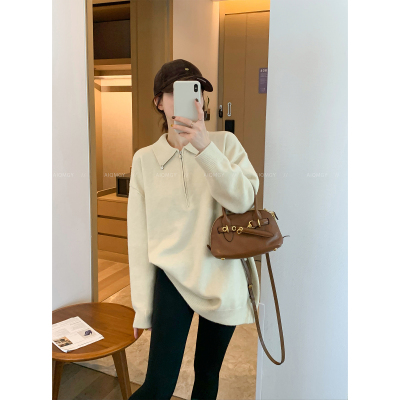 爱情魔鬼鱼翻领针织衫女上衣