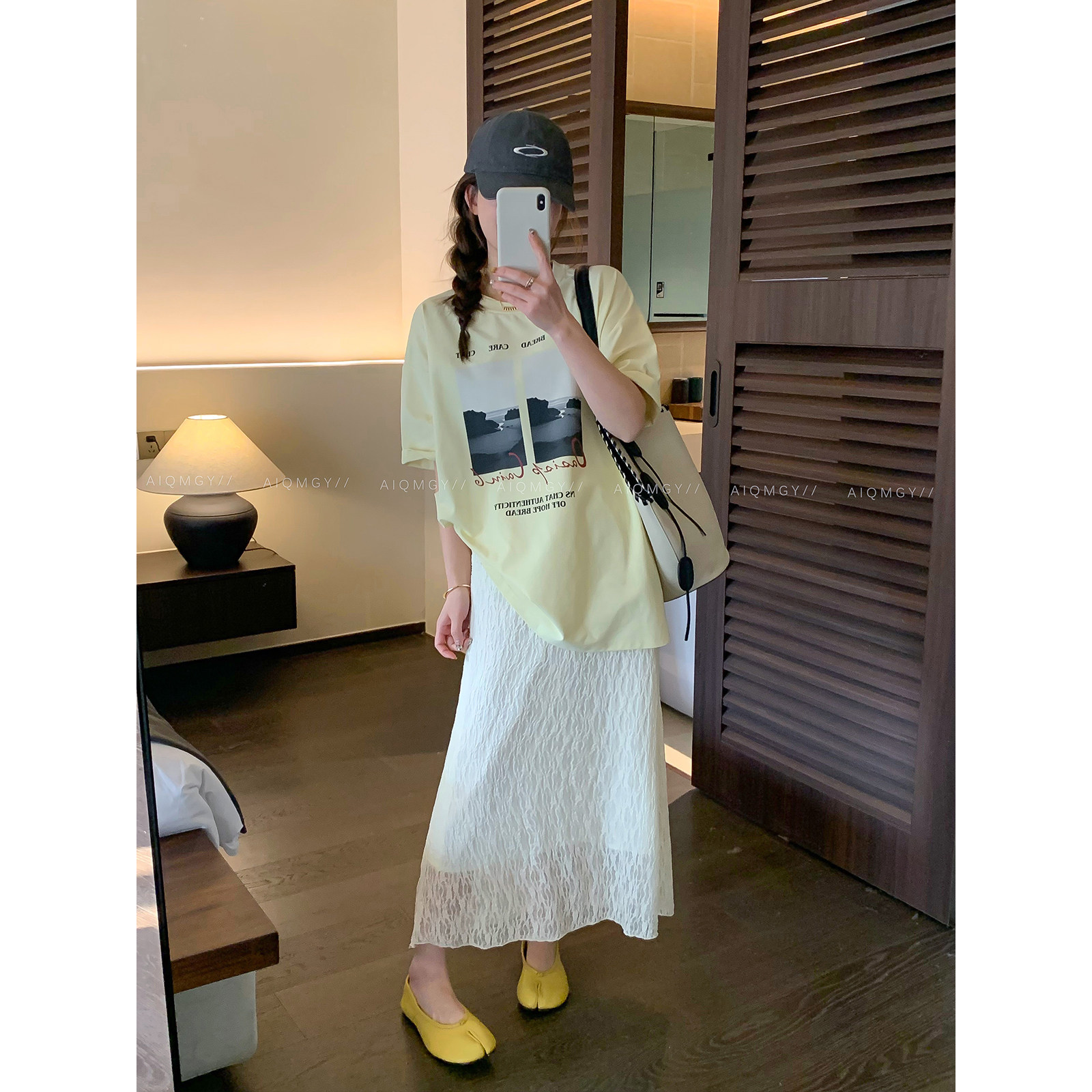 爱情魔鬼鱼 短袖圆领印花T恤女2026年夏季新款宽松慵懒风时尚上衣