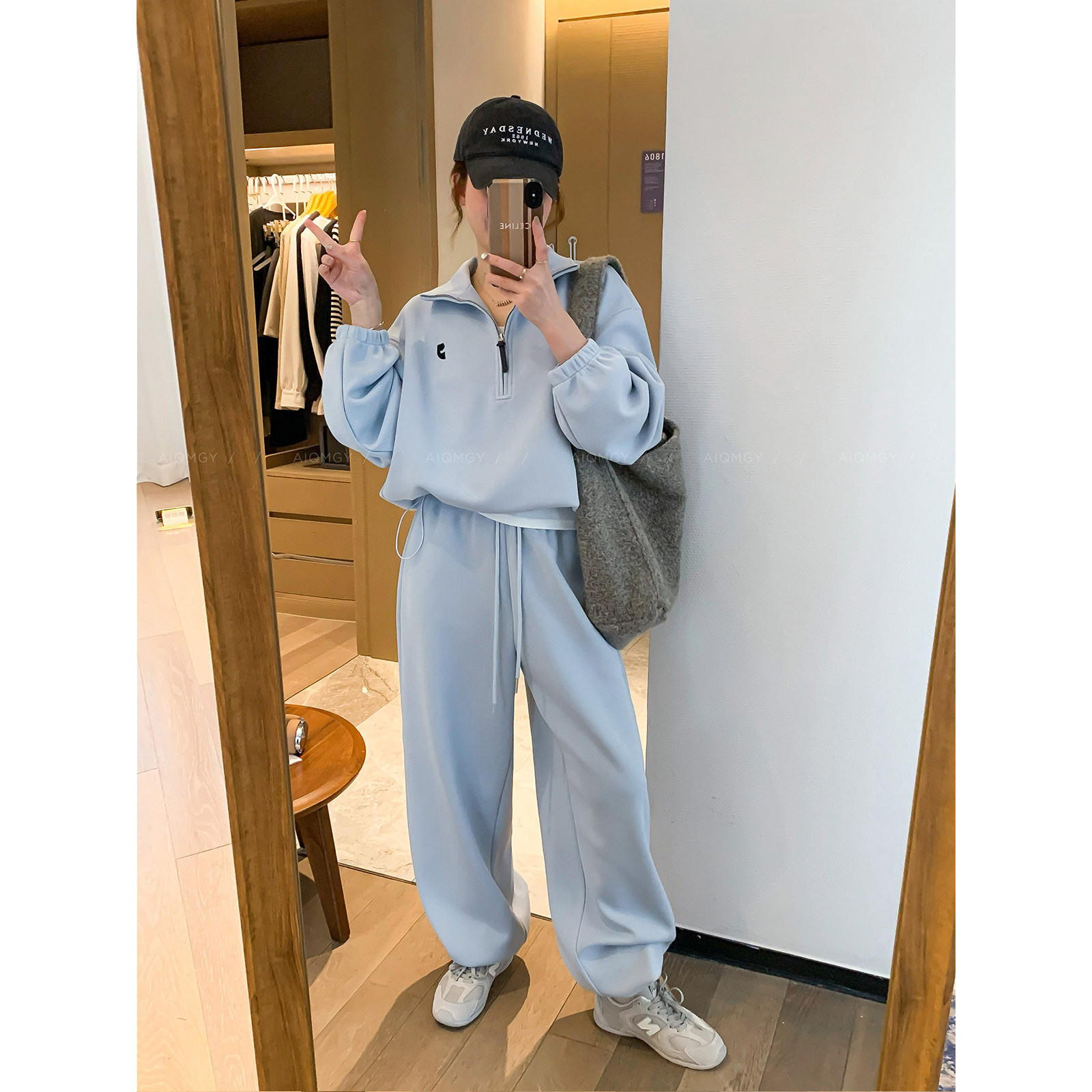 爱情魔鬼鱼 时尚超火卫衣套装女2025秋冬新款上衣阔腿卫裤两件套,女装/女士精品,休闲运动套装,淘宝优惠券,粉丝福利购,淘宝优惠卷