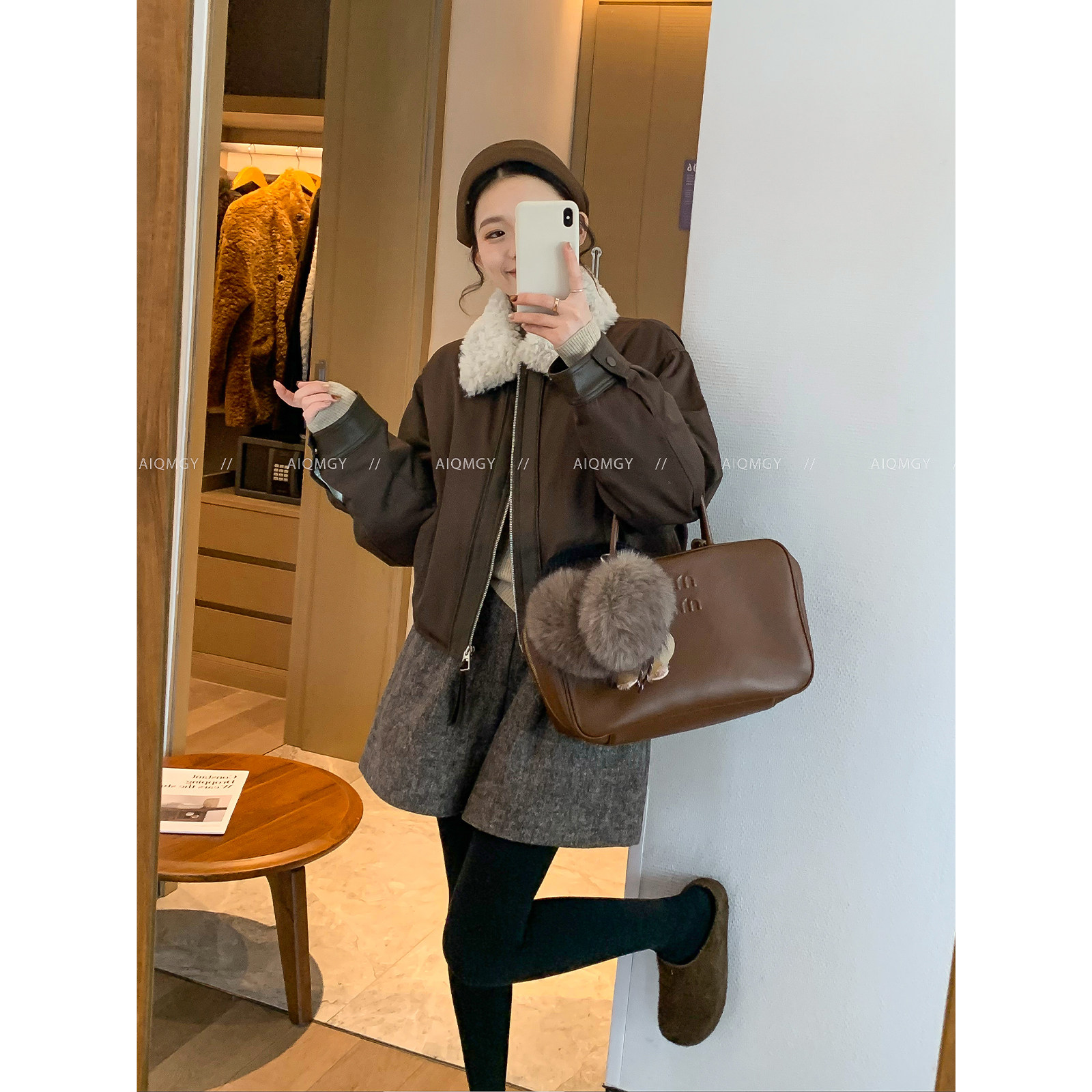 爱情魔鬼鱼 咖色90白鸭绒毛领羽绒服女2025冬季新款加厚时尚外套,女装/女士精品,羽绒服,淘宝优惠券,粉丝福利购,淘宝优惠卷